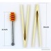 Honey Dipper Sticks Toaster Tongs Tweezers Bamboo Wooden Toast Tong Bonus Silicone - B07CVQ8P7R